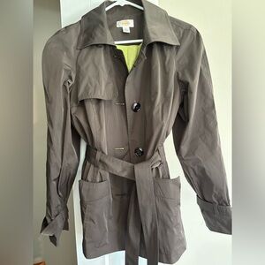 Talbots Brown Trench Coat Lightweight Classic